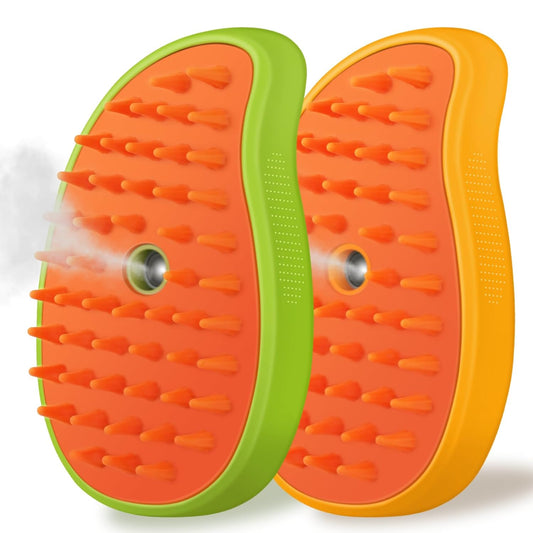 Cat Steam Brush, 3 in 1 Pet Steamy Brush, Silicone Grooming Comb with Steam, Pet Hair Remover Misting Comb