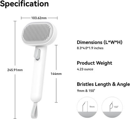 Cat Brush for Shedding, Cat Brushes for Indoor Cats, Cat Brush for Long or Short Haired Cats, Cat Grooming Brush Cat Comb