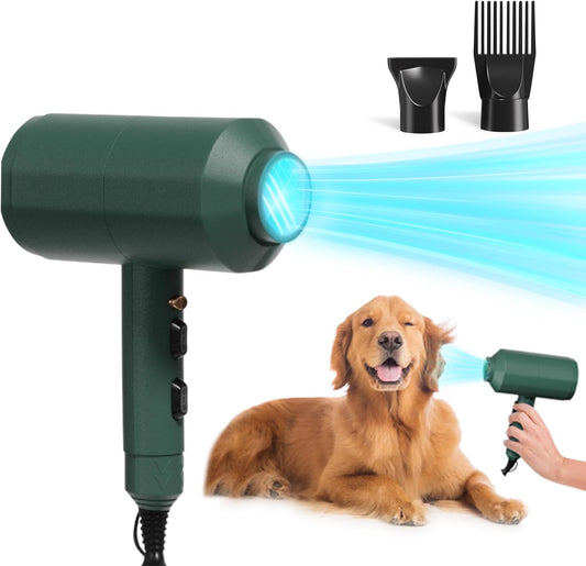 Dog Cat Hair Dryer,Professinal Double Force Grooming Blower Dryer for Medium/Small Pets