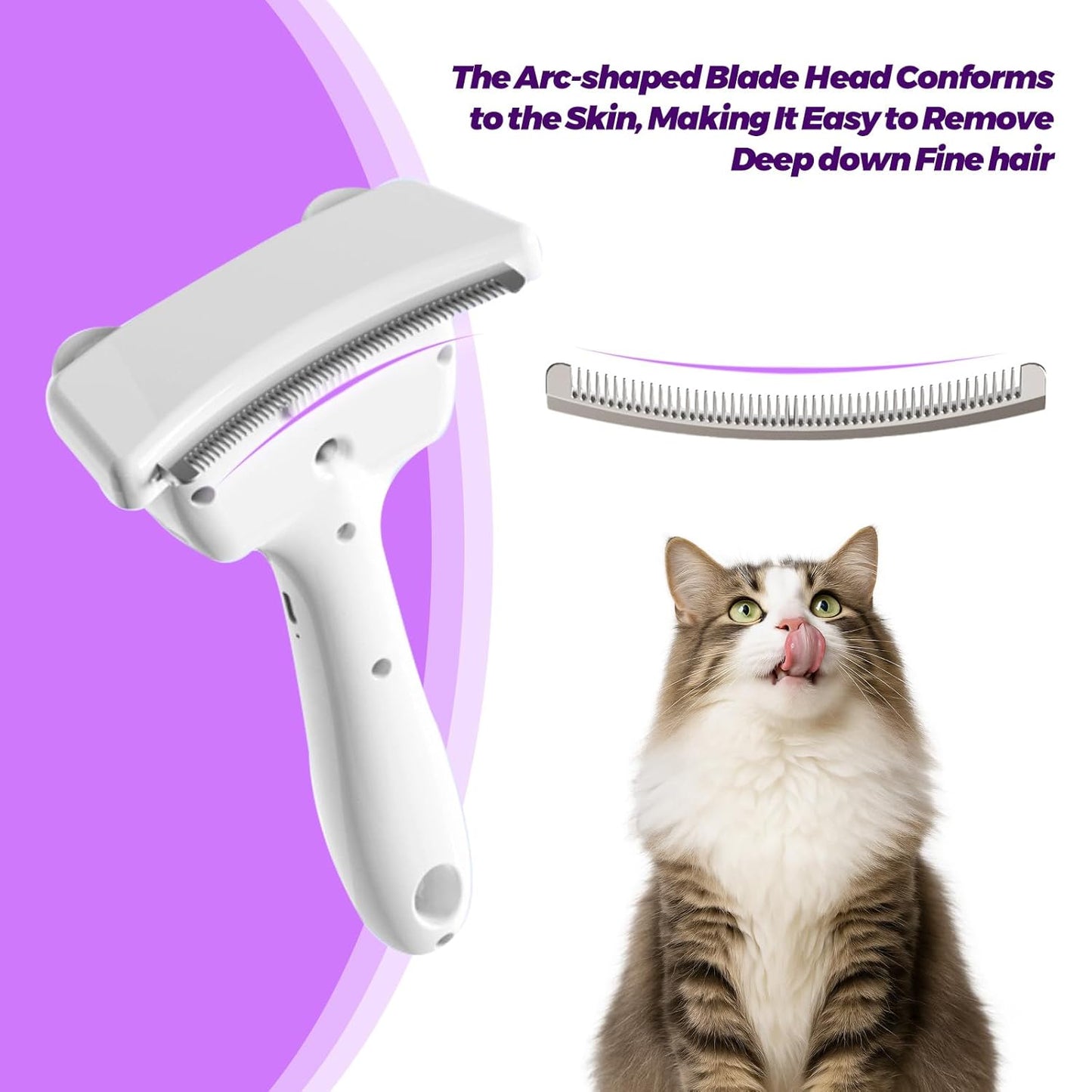 3 in-1 Cat & Dog Steam Comb for Long Short Hair for Any Size Cat & Dog Hair Removal & Shedding, Two Spray Mode with USB